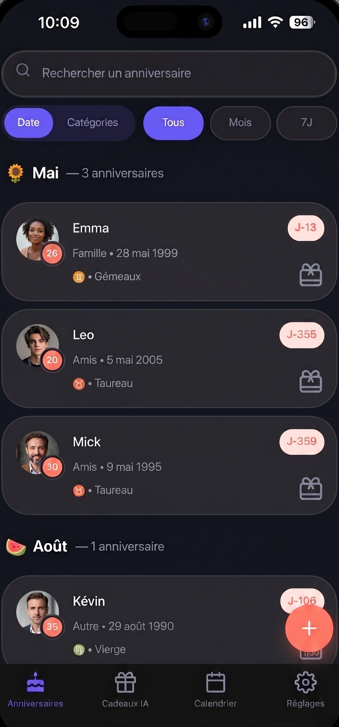 Kado app screen